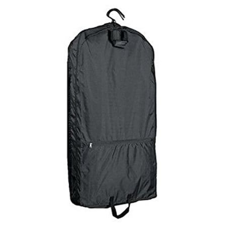 Preferred Nation 40 in. Nylon Cover with 5 Hangers Garment Bag - Black 8436 BLK